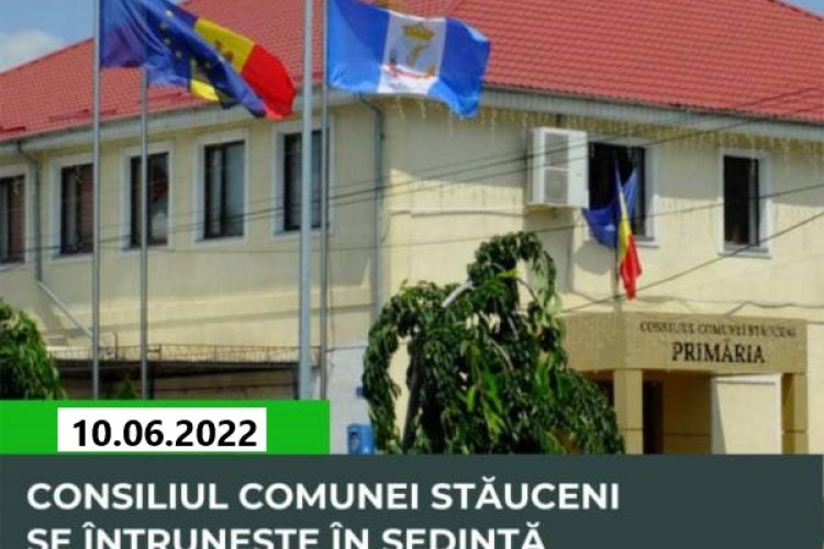 Ședința exraordinară a Consiliului comunal Stăuceni - Primăria comunei Stăuceni